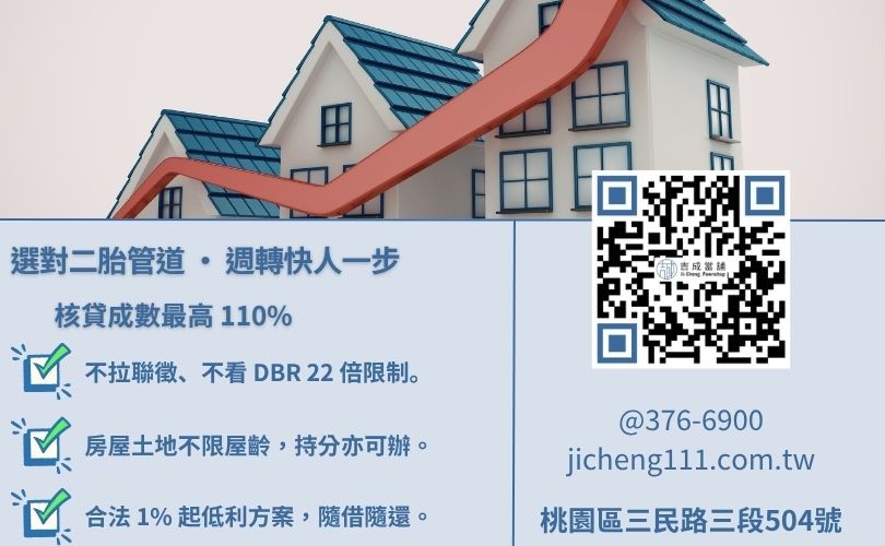 桃園民間二胎借款推薦-吉成當舖解析銀行與民間二胎之利息、成數與申辦門檻差異。