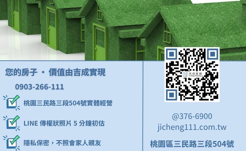 桃園房屋二胎借錢諮詢-桃園區三民路吉成當舖 24H 線上房地鑑價與救急週轉專線。