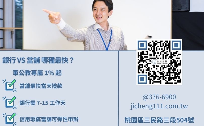 軍公教借款管道比較圖-吉成當舖解析利率、額度與撥款效率差異。